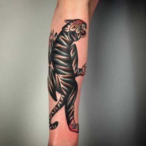 25 Tiger Tattoo on Forearm Ideas
