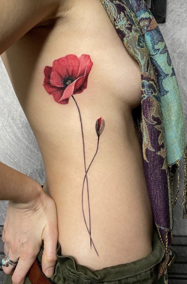 28 Poppy Tattoo Ideas for Women & Men Fine Line, Traditional, Minimalist & Bold Red Floral Designs