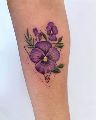 Discover the Charm of February Birth Flower Tattoos: Violets & Primroses Ink Ideas