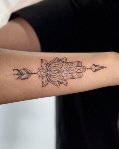 Discover 20 Unique Hamsa Hand Tattoo Designs for : Spiritual Symbols and Modern Art