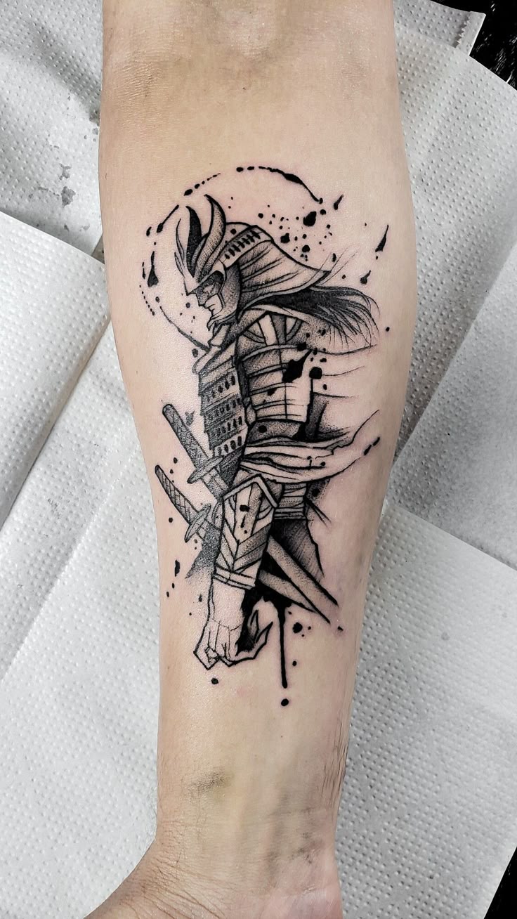 26 Samurai Tattoo Ideas : Traditional Japanese Designs & More for Men s Forearm & Leg Ink