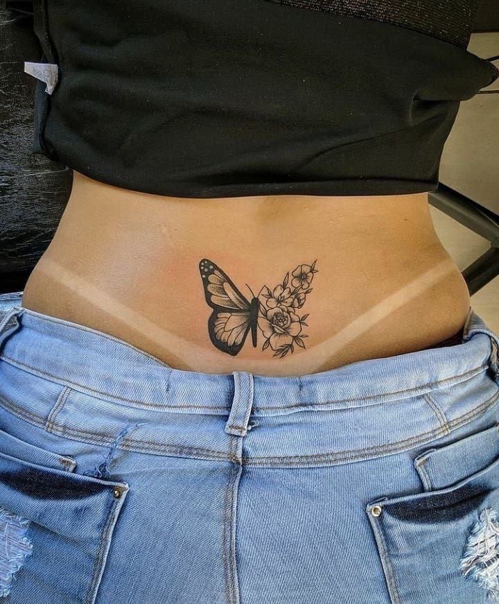 Find Out More on 29 Tramp Stamp Tattoo Ideas : Cute, Dainty, Gothic & Y2K Lower Back Designs