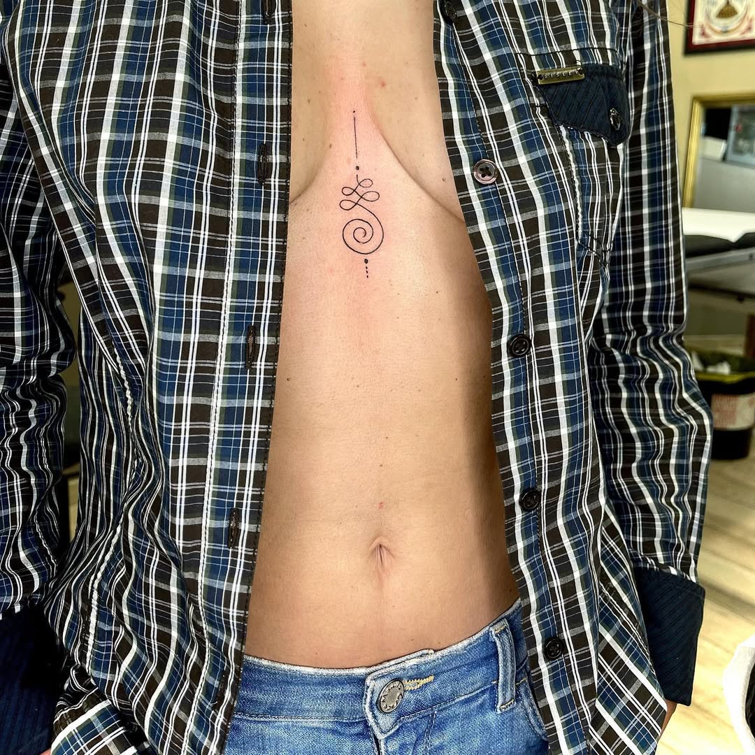 26 Unalome Tattoo Ideas with Lotus, Om and Spiritual Meaning Symbols