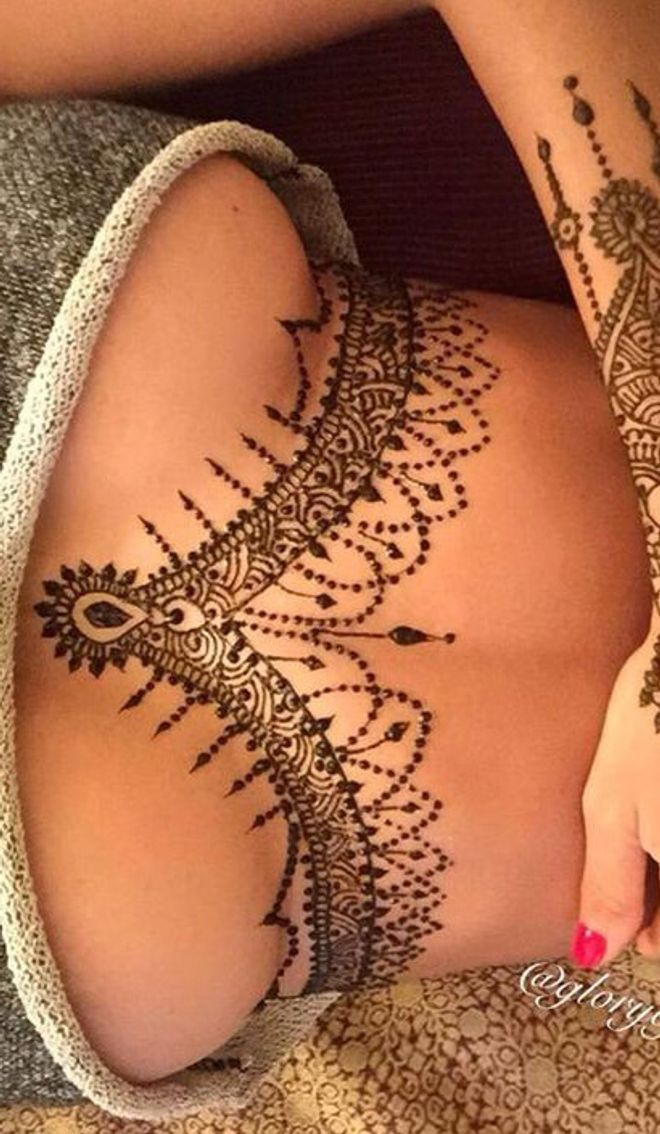 28 Stunning Henna Tattoo Designs for Hand, Arm, Back, and Leg Simple, Cute, Aesthetic Ideas