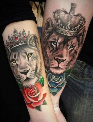 Regal and Majestic: 22 Lion Tattoo with Crown Ideas