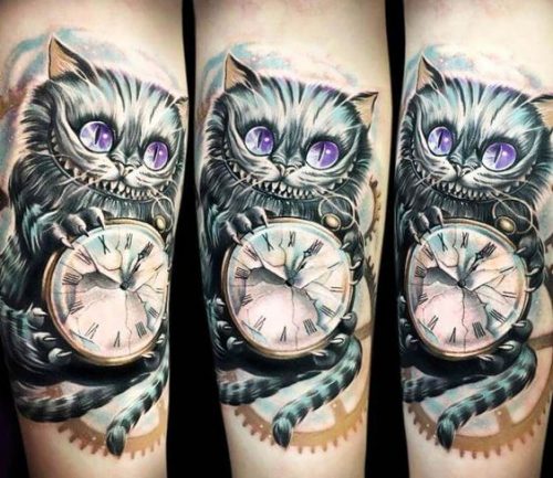 15 Cheshire Cat Tattoo Ideas for Whimsical Souls