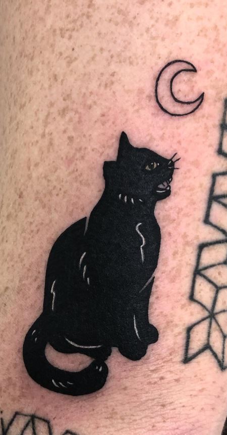 27 Black Cat Tattoo Ideas Realistic, Minimalist, Traditional & Witchy Designs