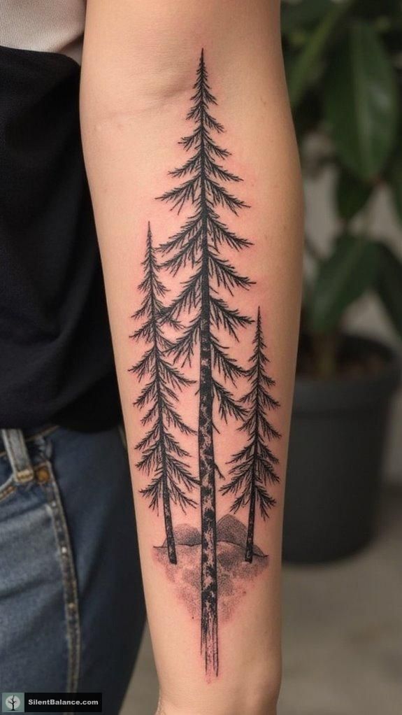 30 Pine Tree Tattoo Ideas: Quiet Symbols of Resilience, Place, and Peace