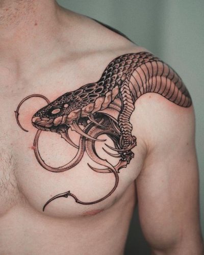 Discover Top 15 Snake Shoulder Tattoo Designs for : Inspiration for Men & Women