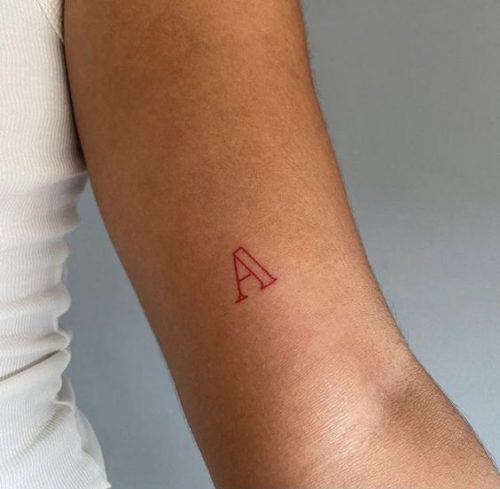 19 Creative Letter A Tattoo Designs : From Minimalist to Monograms – Find Your Style