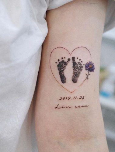 23 Sweetest Kids Name Tattoos Ideas for Women