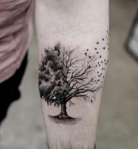Explore 20 Unique Tree Tattoo Designs for : Symbolism & Artistry in Nature-Inspired Tattoos