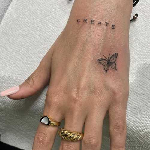 29 Tiny Butterfly Tattoo Ideas