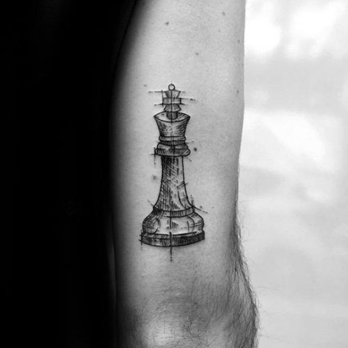 Explore 20 Unique Chess Piece Tattoos for : Symbolism & Artistry in Ink