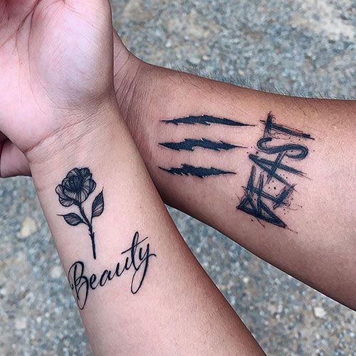 27 Unique Marriage Tattoo Ideas for Meaningful Matching Tattoos for Couples