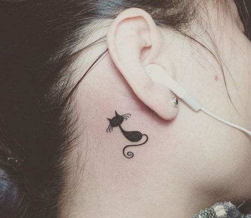 25 Simple Cat Tattoo Ideas