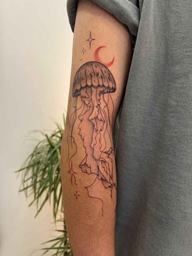 30 Jellyfish Tattoo Designs with Meaning and Style Flowing