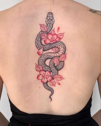 19 Snake Tattoos on Back Ideas for a Striking Look