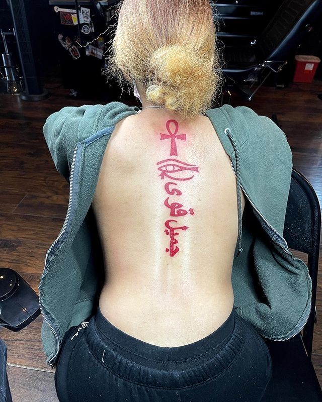 27 Ankh Tattoo Ideas with Eye of Horus, Spine, Chest, Minimalist Symbolic Ink