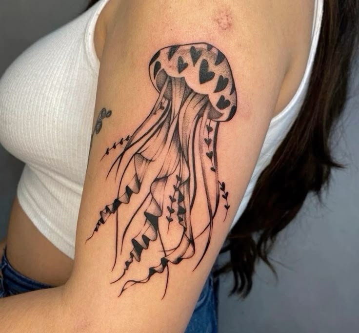 30 Jellyfish Tattoo Designs with Meaning and Style Flowing