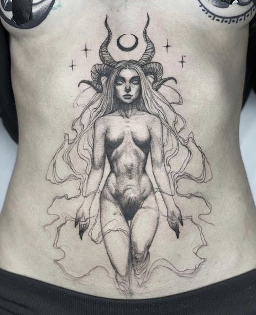 Explore 26 Lilith Tattoo Ideas for : Dark Aesthetic, Black Moon Symbols, Realistic & Blackwork Designs