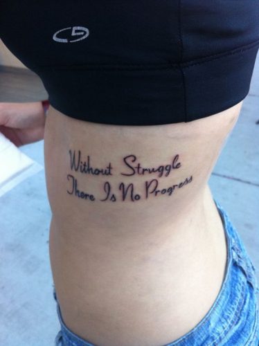 17 Trendy Rib Writing Tattoo ideas