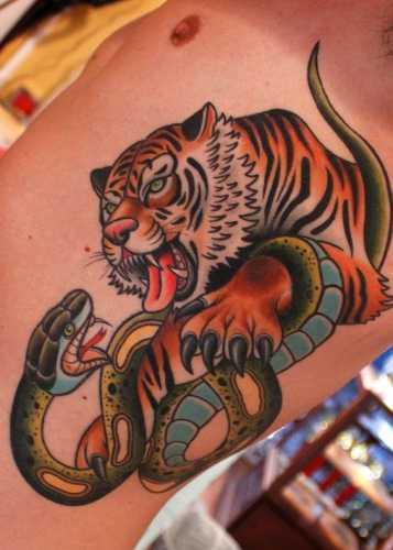 22 Old School Tiger Tattoo Ideas