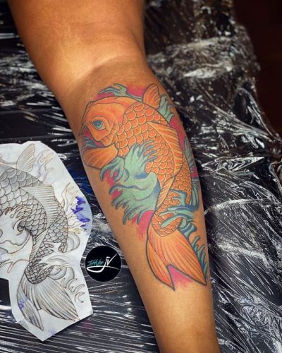 Bold 19 Color Tattoo Ideas for Black Skin