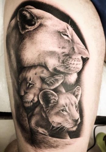 Celebrate the Pride: 24 Lion Family Tattoo Ideas
