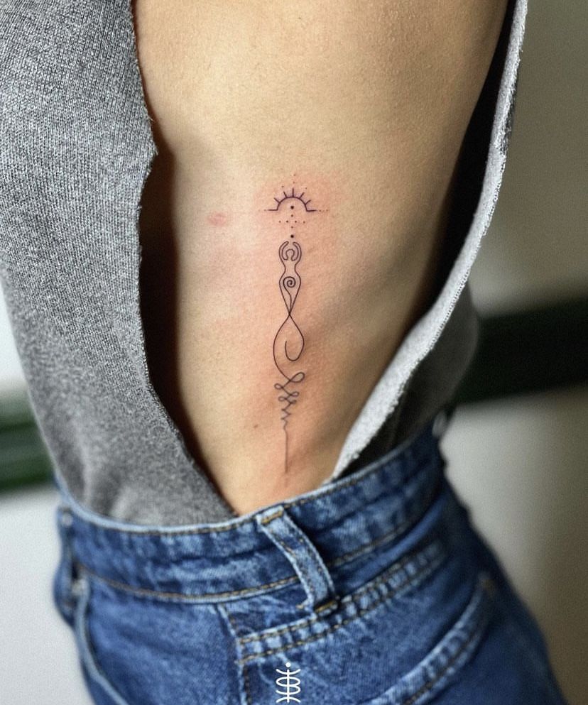 26 Unalome Tattoo Ideas with Lotus, Om and Spiritual Meaning Symbols