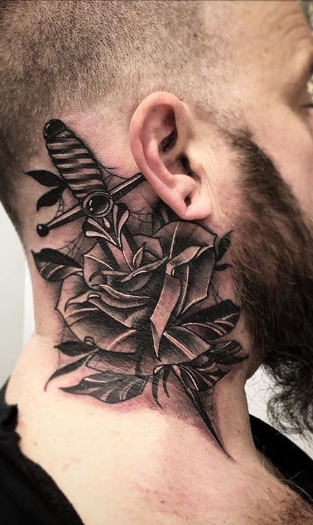 Neck tattoos for men 19 ideas