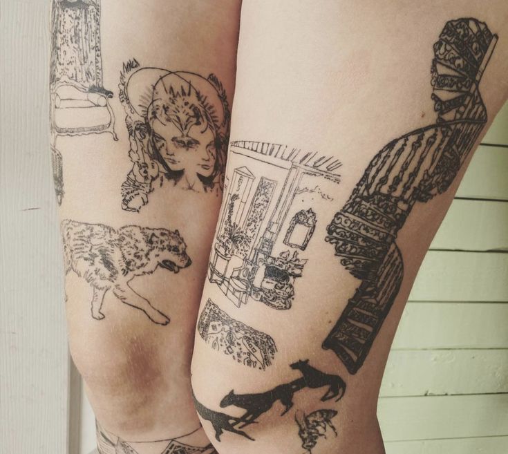 Dark Feminine Tattoos : Bold & Aesthetic Ideas for Women Thigh, Forearm, Leg Sleeve, Back, Ribs & More