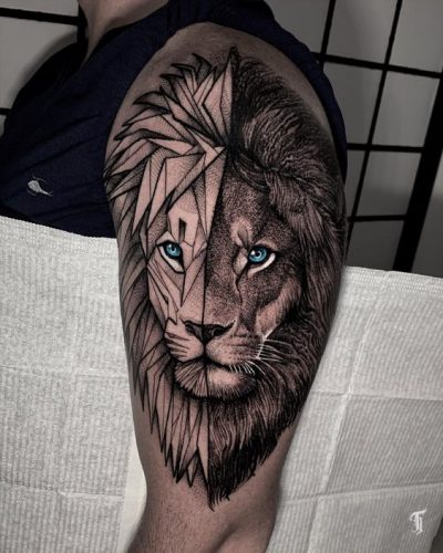 Immerse in Depth: 22 3D Lion Tattoo Ideas