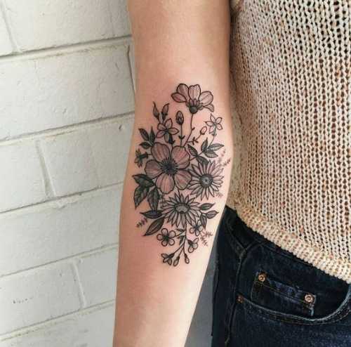 19 Inner Elbow Tattoo Ideas for Women