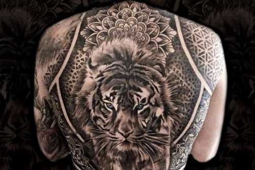 21 Tiger Tattoo on Back Ideas