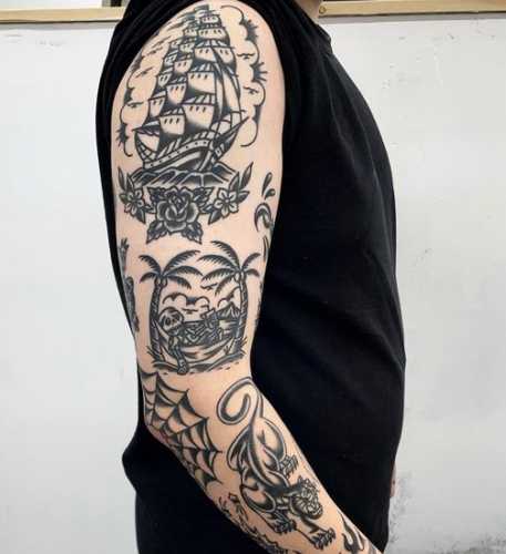 20 Patchwork Tattoo Ideas for Men: Unique and Artistic Ink