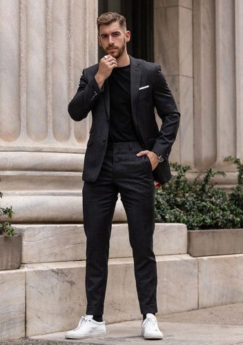 20 Men’s Sneakers with Suits Ideas for