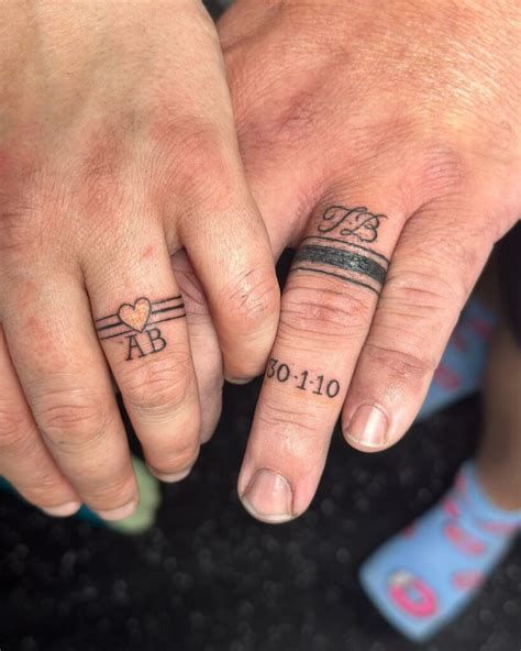 Explore 25 Unique Wedding Ring Tattoo Ideas for : Simple, Cute, Meaningful Designs