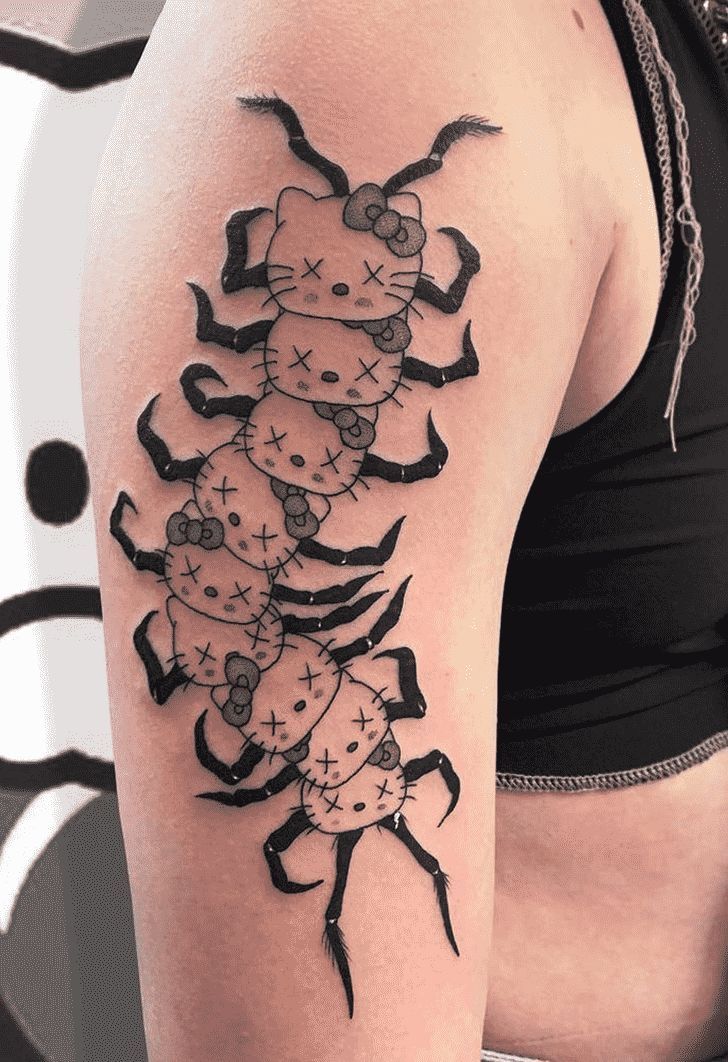 31 Centipede Tattoo Ideas : Blackwork, Traditional, Tokyo Ghoul, Spider Lily, Skull, Giant Back