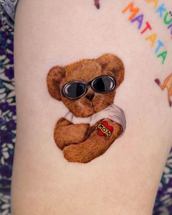 30 Bear Tattoo Ideas : Grizzly, Polar, Teddy & Realistic Bear Tattoos for Men and Women
