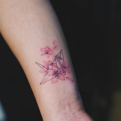 Explore the Art of Paper Folding with 18 Unique Origami Tattoo Ideas for – Creative and Colorful