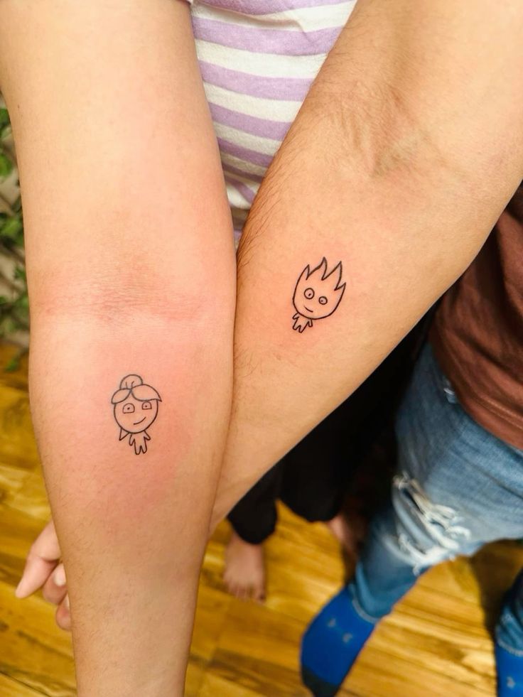 28 Matching Tattoo Ideas for Everyone Cute, Unique, Silly, and Meaningful Ink You’ll Love