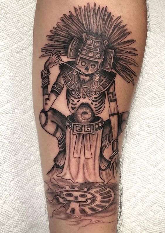Aztec Tattoo 25 Ideas : Mexican Art Traditional Designs For Men and Women