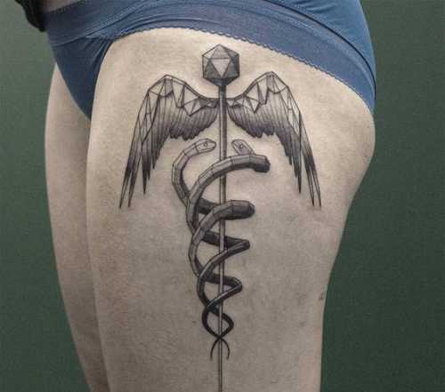 27 Caduceus Tattoo Ideas
