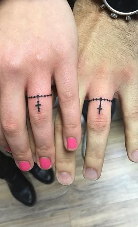 Explore 25 Unique Wedding Ring Tattoo Ideas for : Simple, Cute, Meaningful Designs
