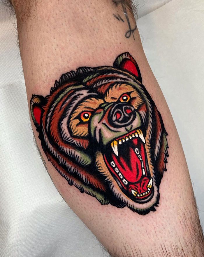 30 Bear Tattoo Ideas : Grizzly, Polar, Teddy & Realistic Bear Tattoos for Men and Women