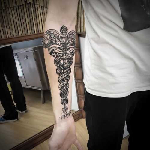 27 Caduceus Tattoo Ideas