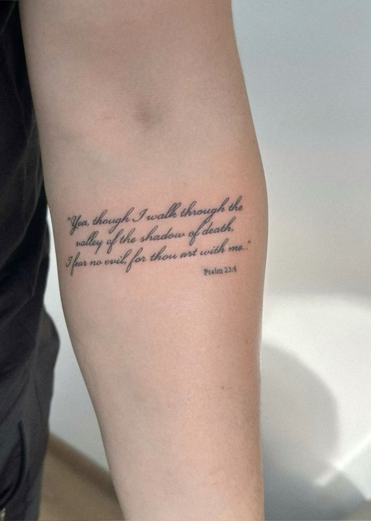 25 Bible Verse Tattoo Ideas for Men and Women Forearm, Chest, Ribs, Spine, Thigh, Sleeve