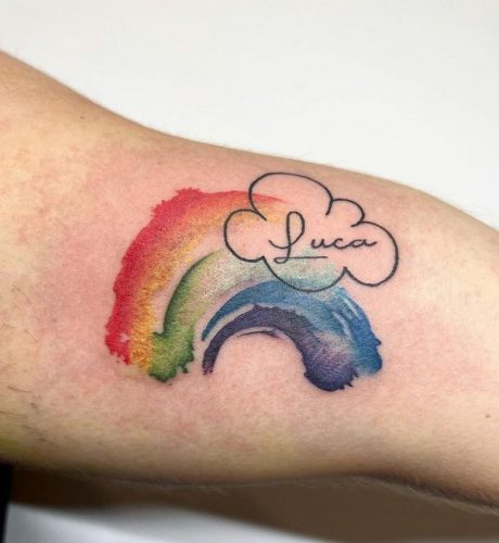 Embrace Hope and Healing with 17 Inspiring Rainbow Baby Tattoo Ideas for Moms and Dads in