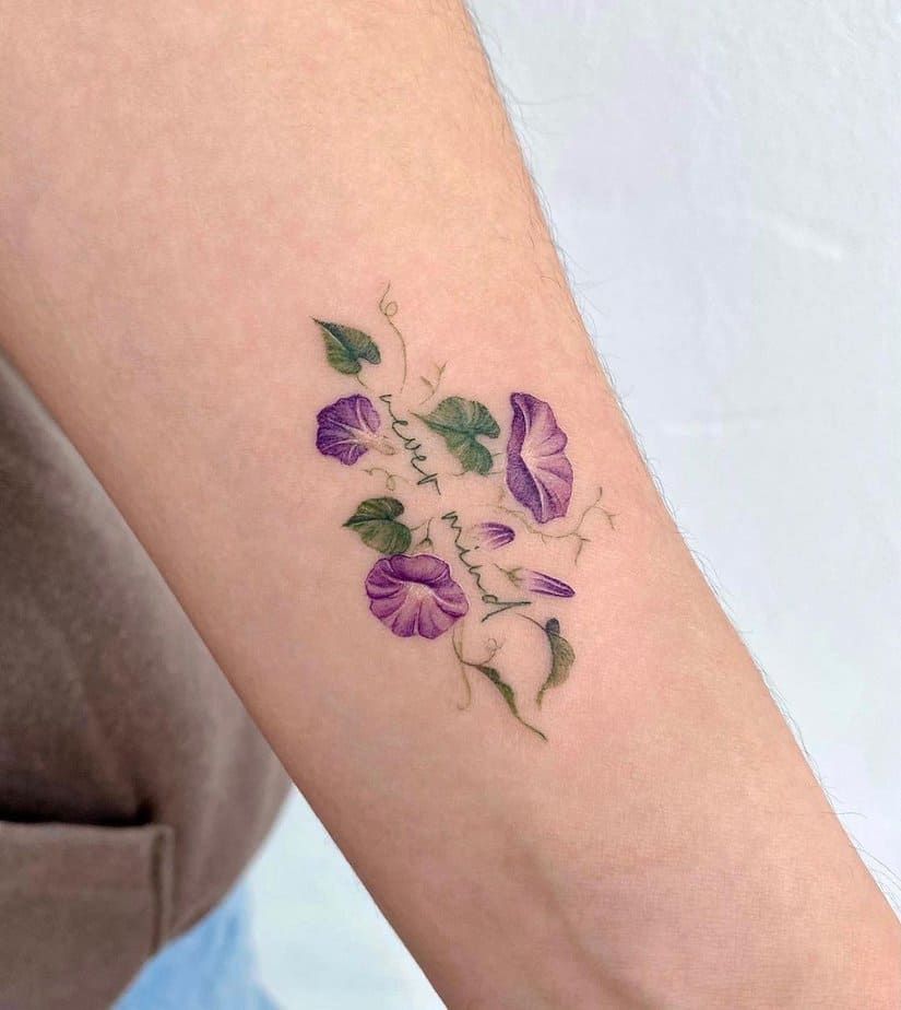 29 Morning Glory Tattoo Ideas: Elegant Vines, Quiet Symbolism, and Wearable Color